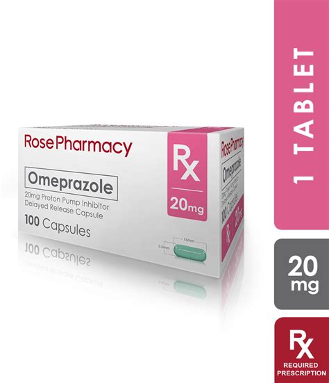 Omeprazole 20mg Capsule - Rose Pharmacy Generics - Rose Pharmacy Medicine Delivery