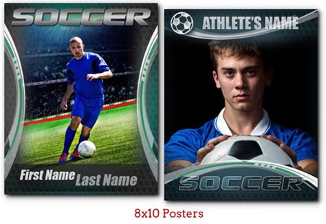 New series of Soccer templates! | Trading card template, Baseball card ...