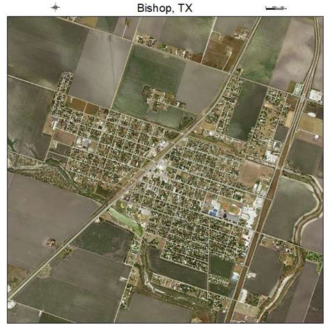 Aerial Photography Map of Bishop, TX Texas