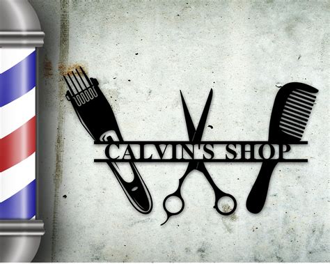 Barber Shop Sign Barber Shop Decor Custom Business Sign - Etsy