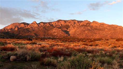 Sandia Mountains @ Sunset - YouTube