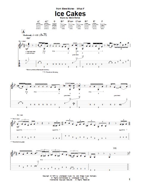 Ice Cakes by Dixie Dregs - Guitar Tab - Guitar Instructor