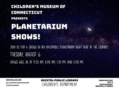 Planetarium Shows - Bristol Public Library