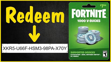 How to Redeem a Fortnite Gift Card Code for V-Bucks - YouTube