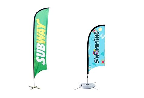 Feather Flags with Customized Logo Text for Advertising