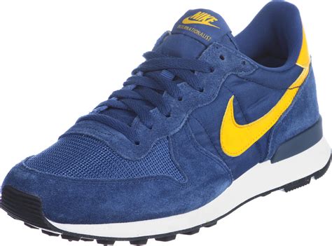 Nike Internationalist shoes blue yellow