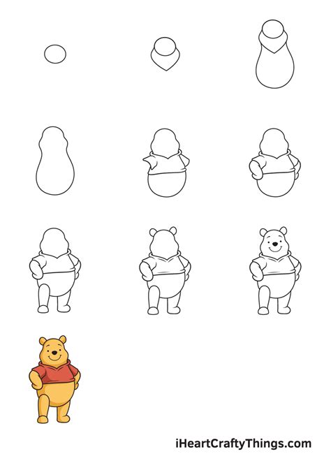 Winnie The Pooh Drawing — How To Draw Winnie The Pooh Step By Step