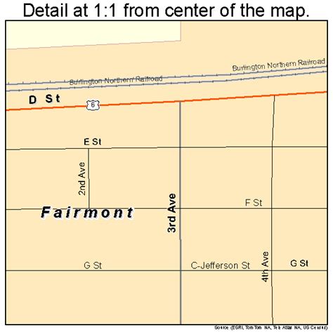 Fairmont Nebraska Street Map 3116550