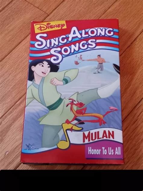 DISNEYS SING ALONG Songs Mulan: Honor To Us All (VHS, 1998) Tested and ...