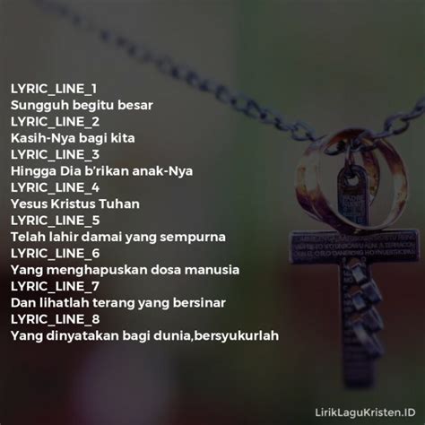 Damai Yang Sempurna - Lirik Lagu Kristen