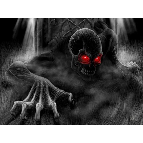 Ghost with Red Eyes wallpaper liked on Polyvore | Scary wallpaper, Skull wallpaper, Horror skull