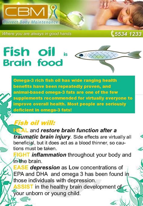 Fish Oil is Brain Food | Correct Body Maintenance