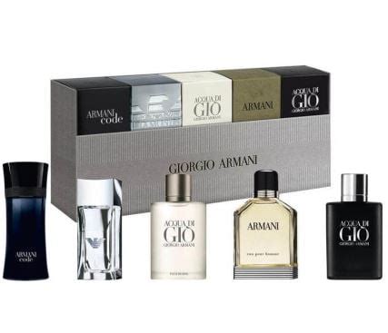 Giorgio Armani Mini Cologne Gift Set for Men, 5 Pieces - Walmart.com