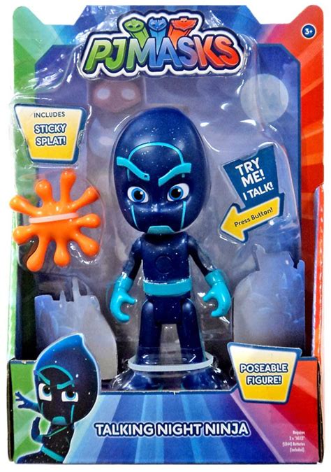 Disney Junior PJ Masks Night Ninja 6 Talking Action Figure with Sticky ...