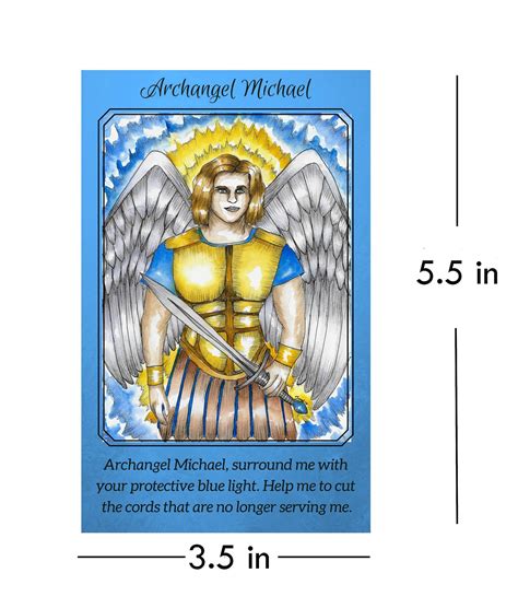 Archangel Michael Prayer Card Altar Card Angel Art Archangel | Etsy