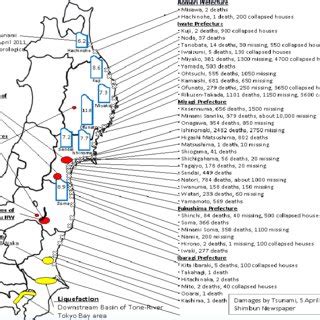 Damage by Tohoku earthquake associated with tsunami | Download ...