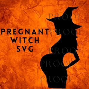 Pregnant Witch Halloween Baby Shower Spooky Baby Shower Baby is Brewing Halloween Baby SVG Witch ...