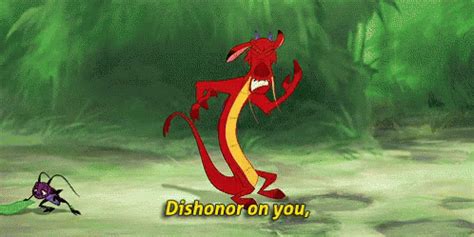 Dishonor On You! GIF - Mulan Mushu DishonorOnYou - Discover & Share GIFs