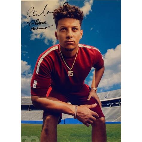 Autograph Signed Patrick Mahomes Photo