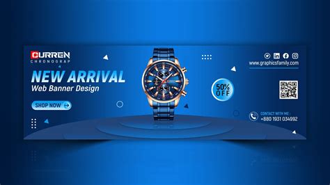 Shop Products Social Media Banner Design Template – GraphicsFamily