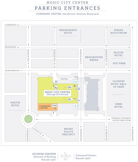 Maps & Parking | nashvillemusiccitycenter.com