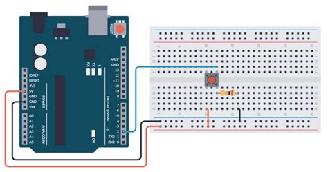 Arduino Button - Circuit and Code Example