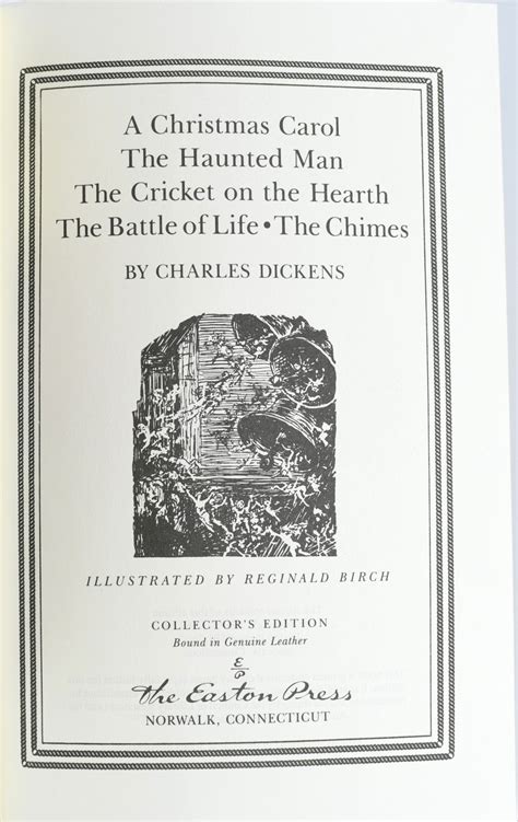 LITERATURE A CHRISTMAS CAROL; THE HAUNTED MAN; THE CRICKET ON THE HEARTH; THE BATTLE OF LIFE ...