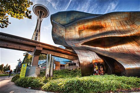 EMP & Space Needle, Seattle | The entrance to the EMP Museum… | Flickr