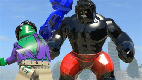 Blue Hulk (Transformation) Vs Black Hulk - LEGO Marvel Super Heroes ...