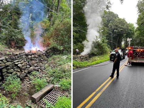 Downed Wires Cause Smoking Brush Fire In Somers | Yorktown Daily Voice