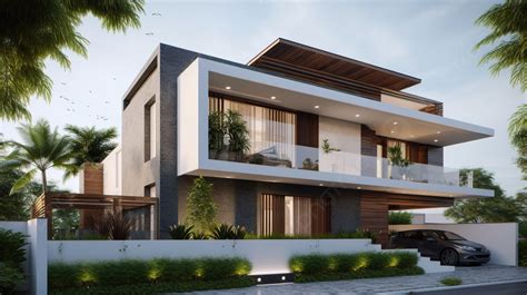 Modern House Exterior Design In India Background, House Front Design ...