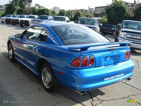 1998 Bright Atlantic Blue Ford Mustang V6 Coupe #69307943 Photo #5 ...