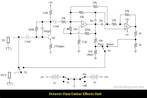 Octaver-Fuzz Guitar Effects - Amplifier Circuit Design