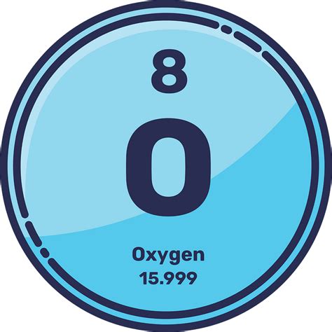 Oxygen element clipart. Free download transparent .PNG | Creazilla