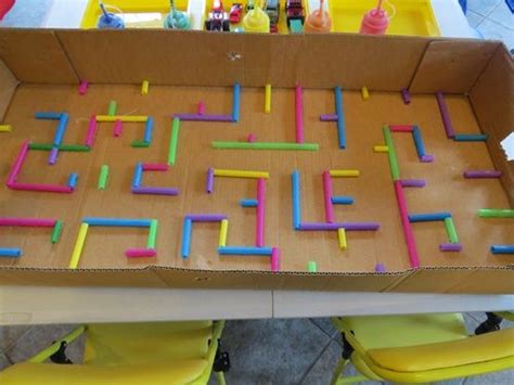 How to make a simply amazing maze for play | Straw crafts, Plastic ...