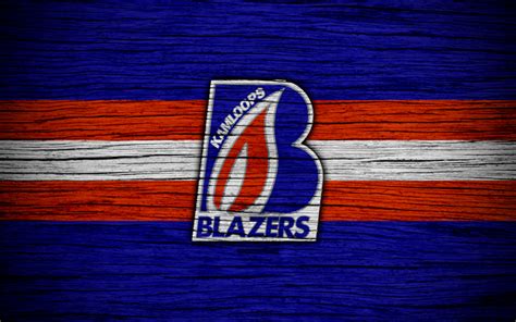 Download wallpapers 4k, Kamloops Blazers, logo, WHL, hockey, Canada ...