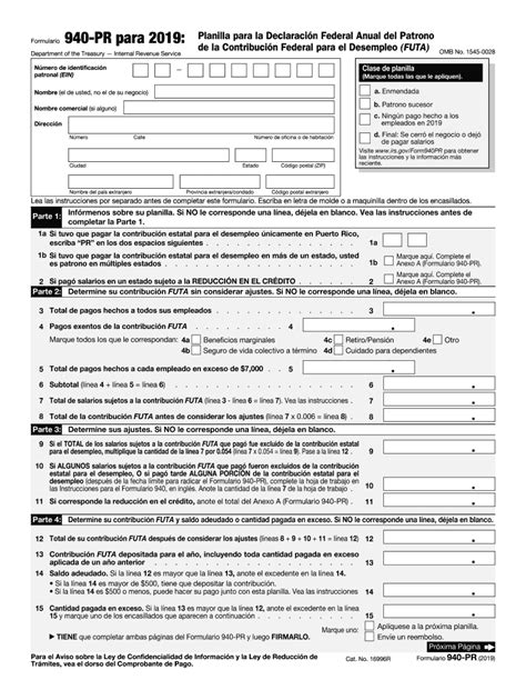 Irs Form 940 Printable Form 2023