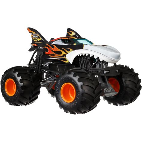 Hot Wheels Monster Trucks 1:24 Scale Shark Wreak Vehicle - Walmart.com - Walmart.com