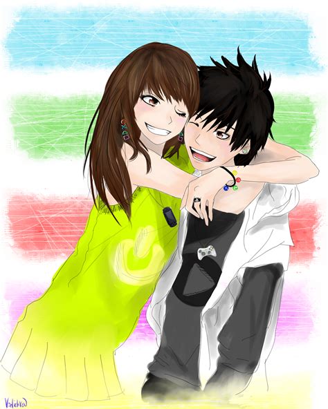 Gamer couple by vodichka-san on DeviantArt