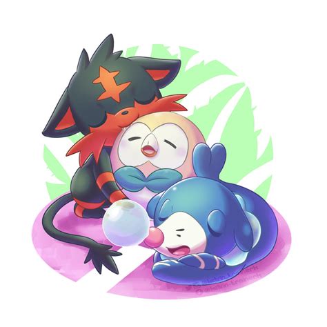 Alola Starters by kelvin-trainerk on DeviantArt