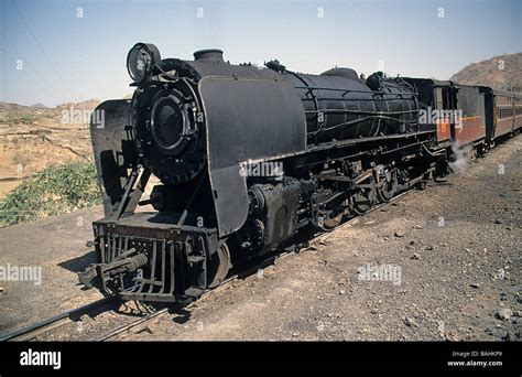 Indian Railways, steam locomotive on train from Udaipur to Ahmadabad ...