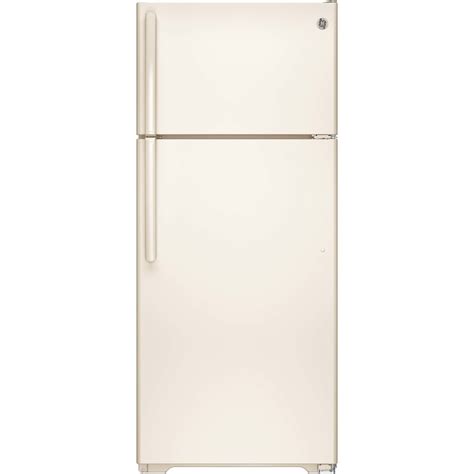 GE 17.5-cu ft Top-Freezer Refrigerator (Bisque) ENERGY STAR at Lowes.com