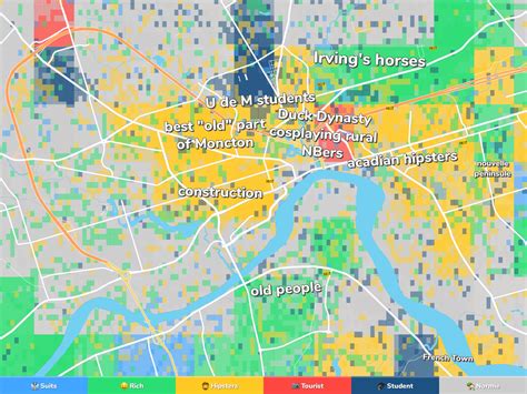 Moncton Neighborhood Map