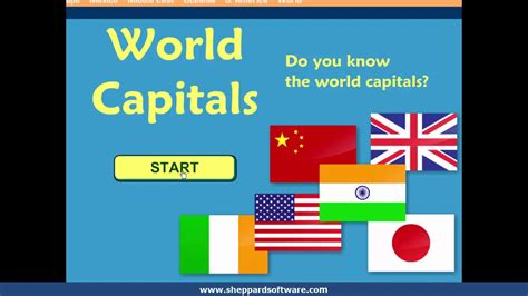 Learn World Capitals - Quiz Game - YouTube