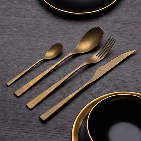 Vinte™ - Gold Vintage Cutlery Set – Art Leylona