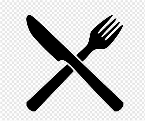 Computer Icons Knife Cutlery, fork, kitchen, fork, black And White png | PNGWing