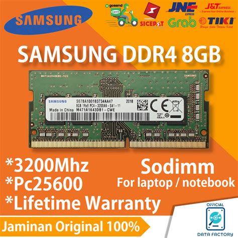 Jual RAM LAPTOP SAMSUNG DDR4 8GB 3200Mhz PC25600 SODIMM NOTEBOOK MEMORY ORI - Kota Surabaya ...