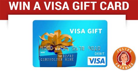 Win a $20 Visa Gift Card - 77 winners - Julie's Freebies