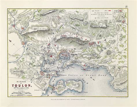 Military Battles Siege of Toulon 1793 by A K JOHNSTON fine | Etsy