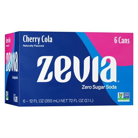 Zevia Zero Calorie Cherry Cola Soda 12 oz Cans - Shop Soda at H-E-B